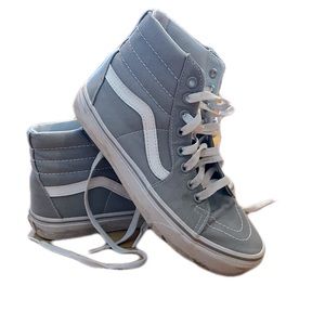 GREY HIGH TOP VANS NWOT